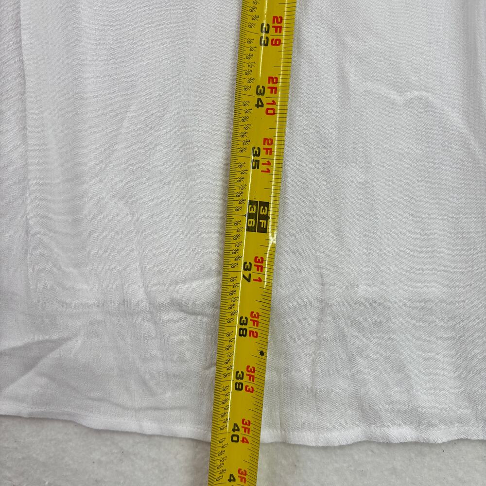 Soft Surroundings Boho Dress Size 2X White Embroidered Details 3/4 Sleeve Lined - Picture 12 of 13